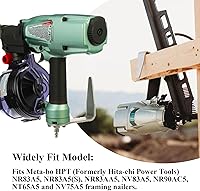 Vista 4 de Gancho de riel 889661M para colgador de herramientas Metabo HPT Compatible con Hitachi, aluminio ligero, ajuste amplio con distancia ajustable desde