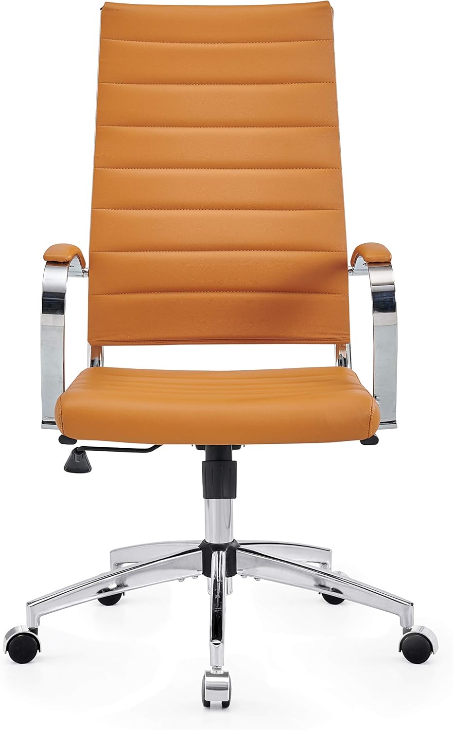 highback Chair Leather Home Office Desk Chairs Ergonomic Desk Chair and Computer Chair Black (4020-terracottta)