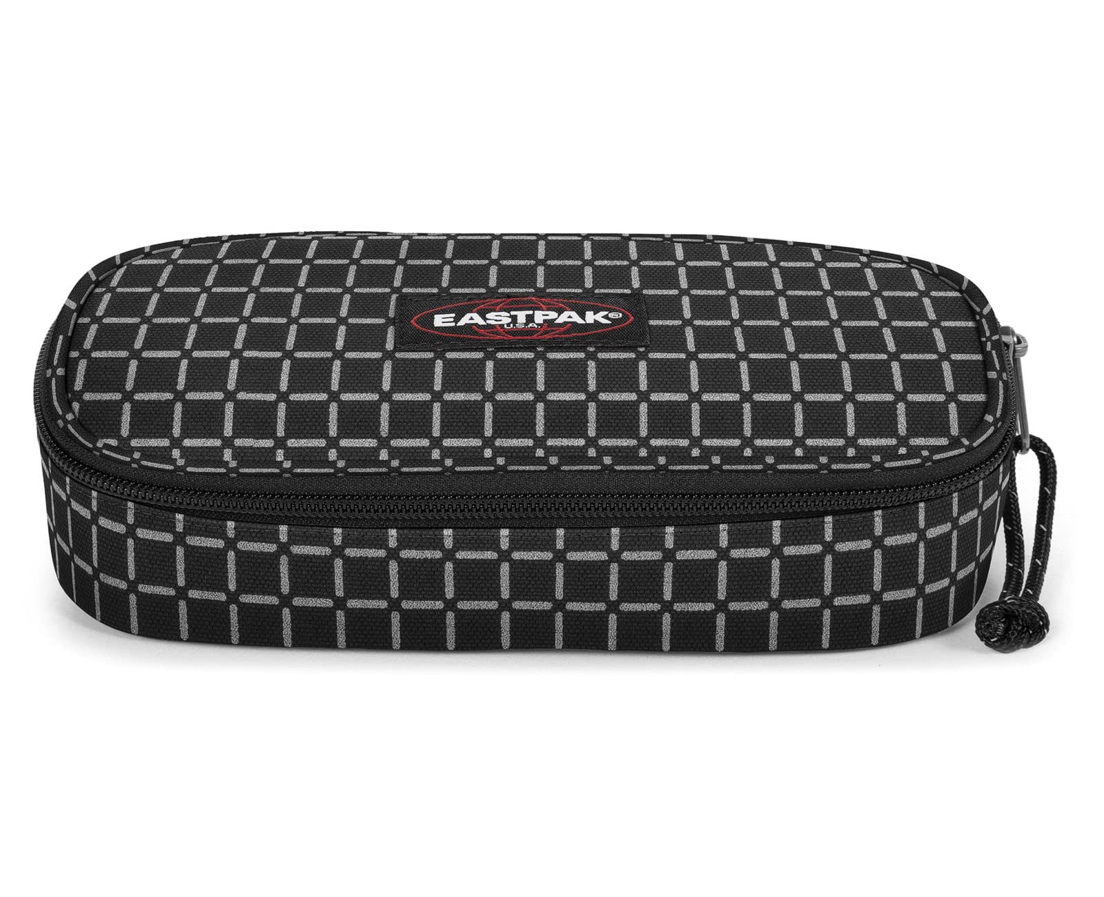 Eastpak Estuche escolar ovalado, reflectante, color negro