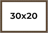 Vista 320 de Marco de fotos completo de madera dorada envejecida de 16 x 20 pulgadas con plexiglás acrílico UV, parte trasera de tablero de espuma y accesorios