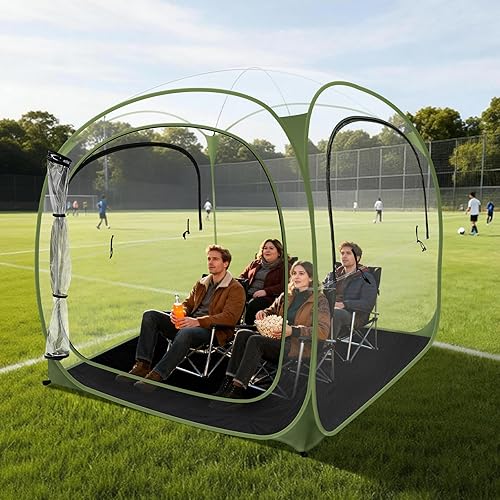 ARCTICSEA Tienda de campaña deportiva de PVC grueso  Cápsula de refugio para todo tipo de clima para 2-6 personas, refugio emergente, instalación