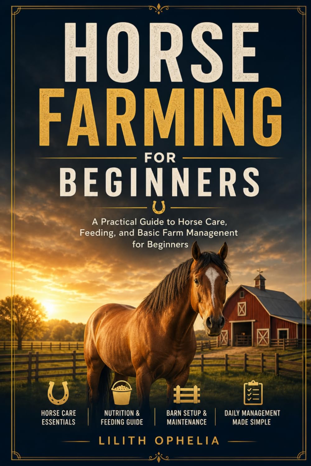 Horse Farming For Beginners: A Practical Guide to Horse Care, Feeding, and Basic Farm Management for Beginners
