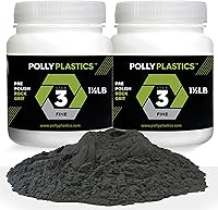 Vista 1 de Polly Plastics Rock Tumbler - Recambio de grano medio, grano de carburo de silicio 500 prepulido, etapa 3 para piedras de rodar (paquete de 2)