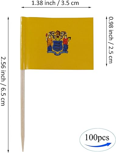 Vista 17 de JBCD Banderas pequeñas de Alaska para cupcakes de Alaska (100 piezas)