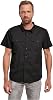 Brandit Roadstar Basics Mens Short-Sleeved Shirt BlackRed