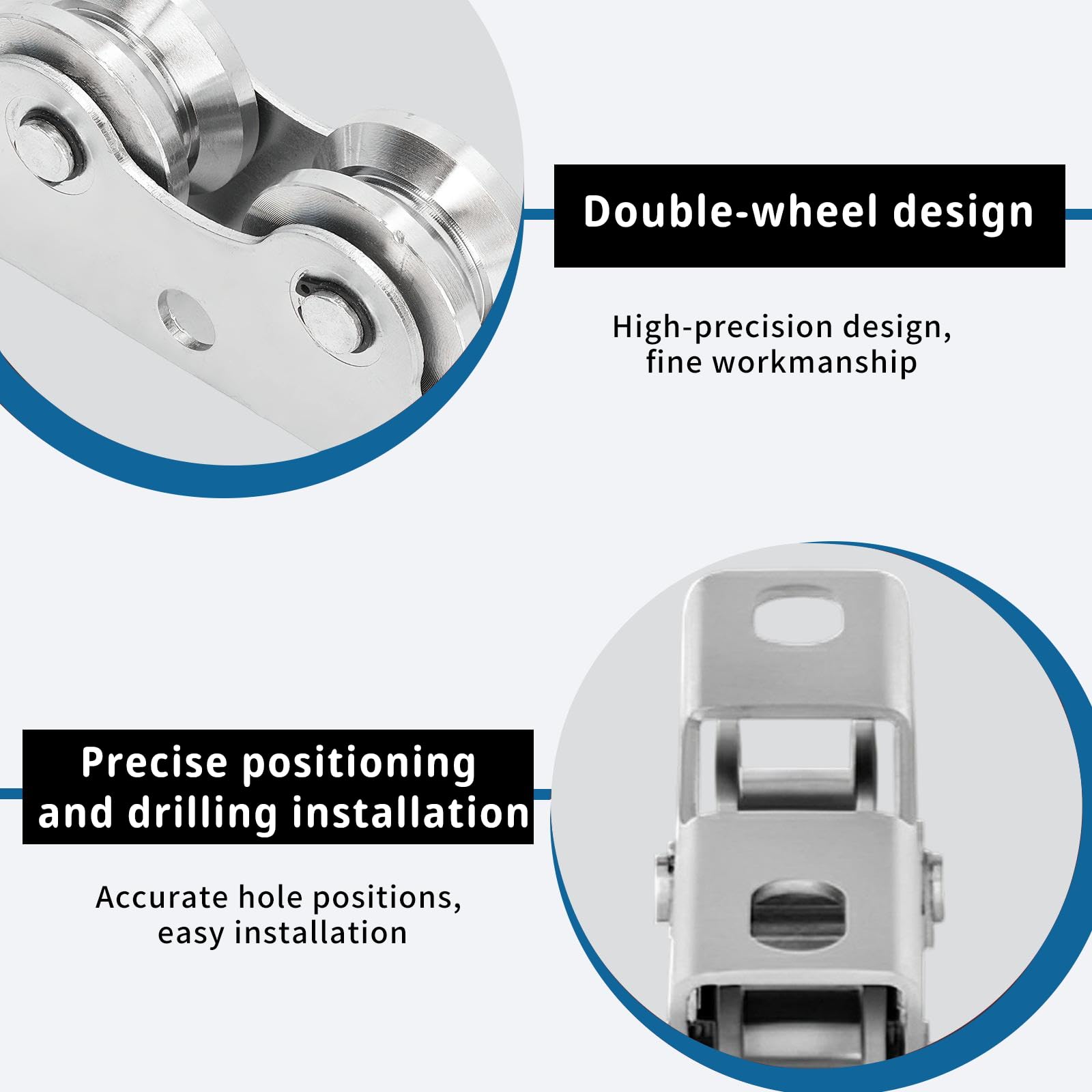 Heavy Duty Sliding Gate Rollers - V-Shaped Wheel -4