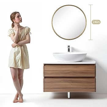 新品24-25NOVEMBER ARTISVE145cm Amazon.com: CAVINHOME Round Bathroom Mirror-RD24 Inch