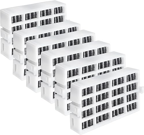 Paquete de 6 filtros de aire Fresh W10311524 AIR1 de repuesto para refrigerador Whirlpool, Maytag, Kitchenaid, Kenmore, Amana y Jenn compatible con