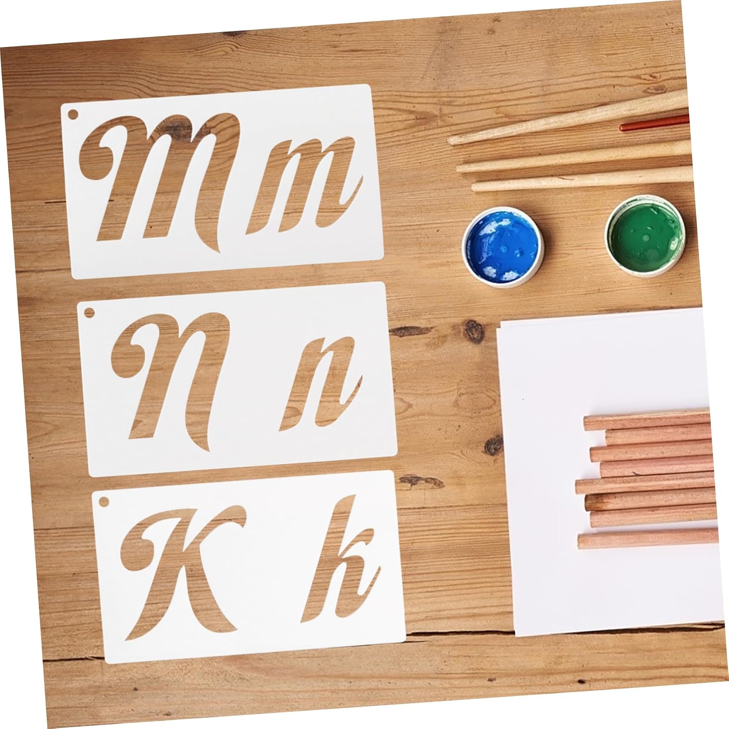 1Set Reusable Alphabet Stencil Craft Templates for Painting Numbers Symbols Durable Pet Material Easy to for Signs Home Decor Airbrush Use