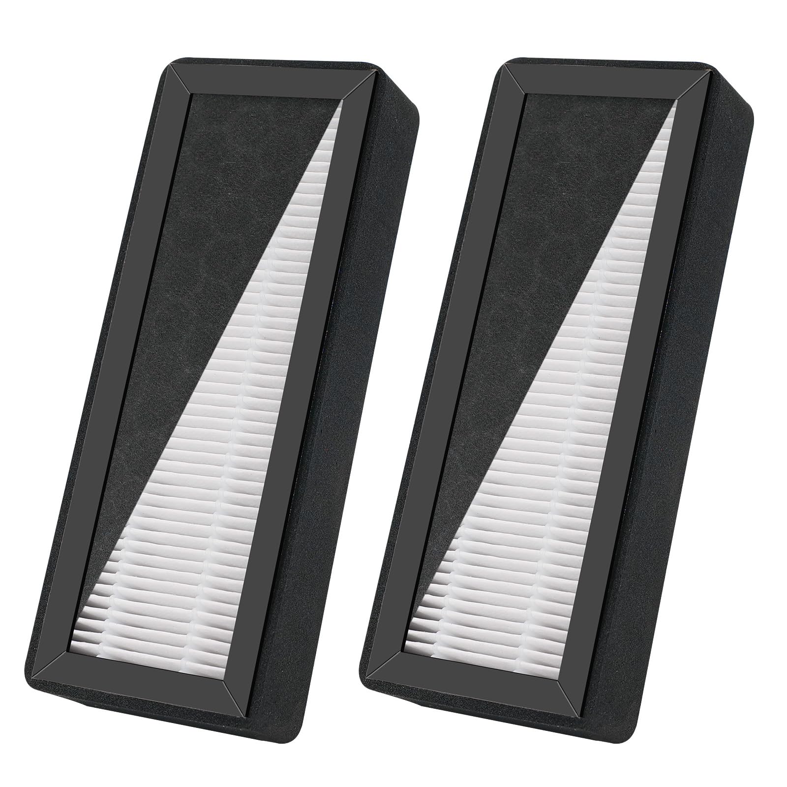 2 sztuki P2S X2D HEPA + aktywowany filtr węglowy do Bambu, HEAP filtr z węglem aktywnym P2S X2D Carbon Filter zamienny do Bambulab P2S VOCs PM2.5, drobnego pyłu, dwuwarstwowa, ulepszona