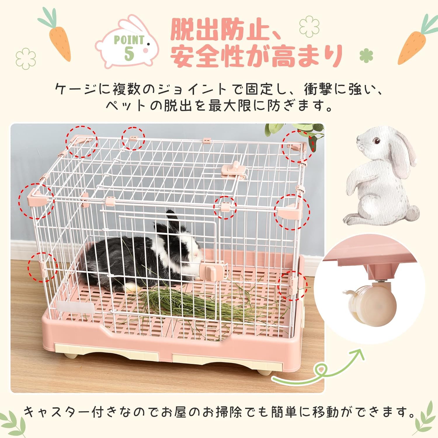 【新品】引き出しトイレ付き小動物ケージ キャスター&天井扉 スチール製 Amazon.co.jp: 小動物ケージ うさぎ ケージ キャスター付き 小型