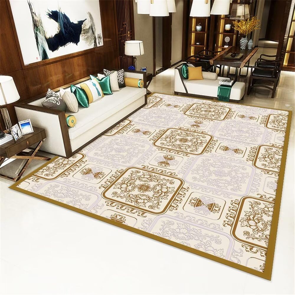 Grand tapis chambre 120x160 moquette chambre adulte tapis sol gris géométrique durable