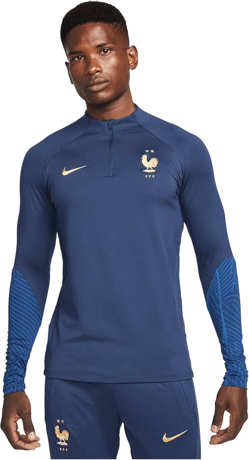Nike 2022-2023 France Drill Training Top (Blue)