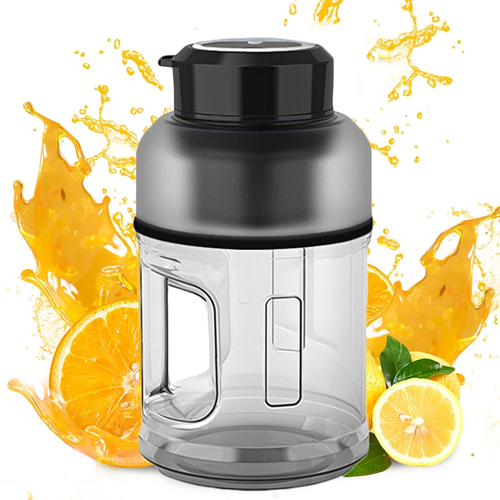 Przenośny Kubek Na Sokowirówkę, Osobisty Blender Do Soków O Pojemności 1500 Ml Ze Słomką I 8 Ostrzami Z 304 Ostrzami Ze Stali Nierdzewnej, Akumulatory 18000 Obr./min I 2000 MAh*2, Do Na Imprezie
