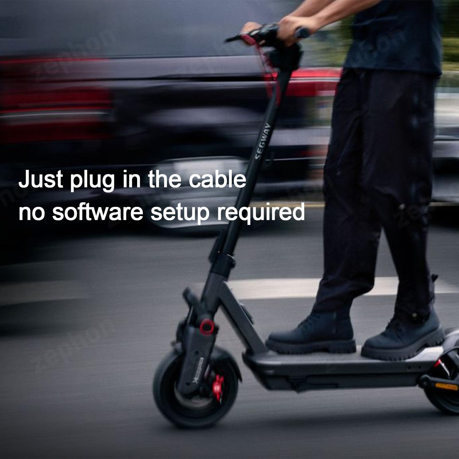 Zephon New Tuning Chip Unlock Cable for Segway Ninebot Max G3E/G3D – Performance Upgrade Travd 40 km/Helling Spee Built-in Quick Switch Button for Rapid Power on/Off Control of the chip
