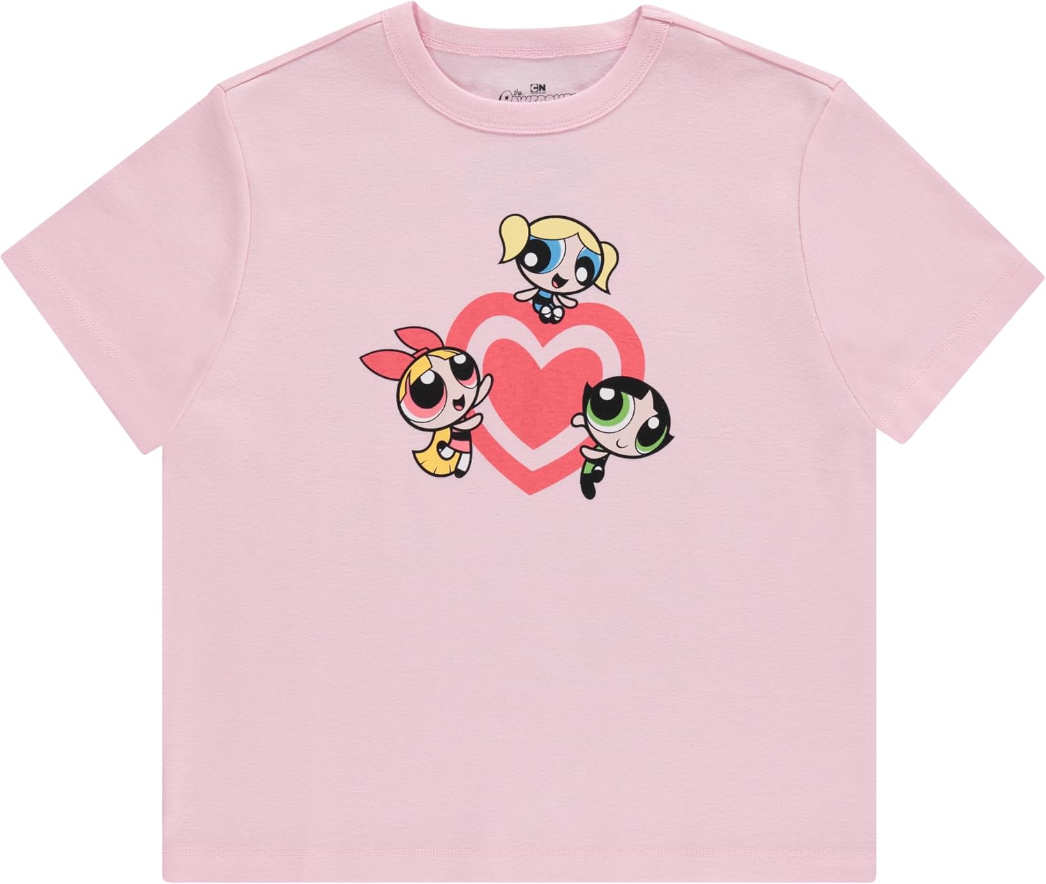 Ladies Powerpuff Girls Ribbed T-Shirt - Powerpuff Fitted Ribbed T-Shirt - Blossom Bubble and Buttercup Shirt