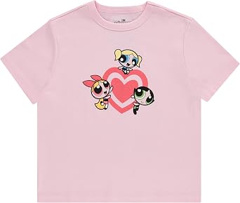 Ladies Powerpuff Girls Ribbed T-Shirt - Powerpuff Fitted Ribbed T-Shirt - Blossom Bubble and Buttercup Shirt