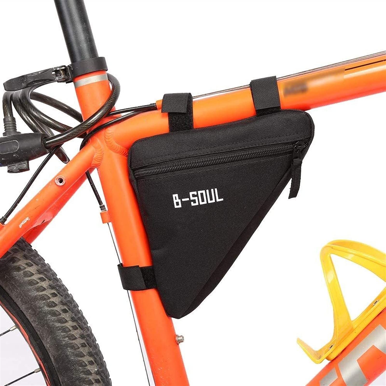 Sacoche de vélo triangle SSDD noire pour cadre et tube supérieur