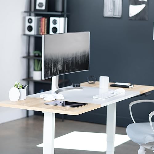 Vista 35 de VIVO DESK-TOP72-30D - Mesa universal de 71 x 30 pulgadas para marcos de escritorio estándar y sentados a pie, altura ajustable para el hogar