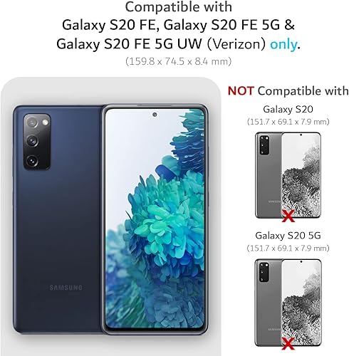 Miniatura 2 de TUDIA Merge prueba de caídas de grado militar Funda diseñada para Samsung Galaxy S20 FE 5G (2020)  doble capa a prueba de golpes, delgada,