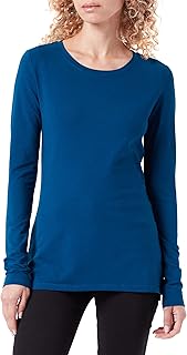 Amazon Essentials - Camiseta de manga larga con cuello redondo para mujer, corte clásico (disponible en tallas extragrandes)