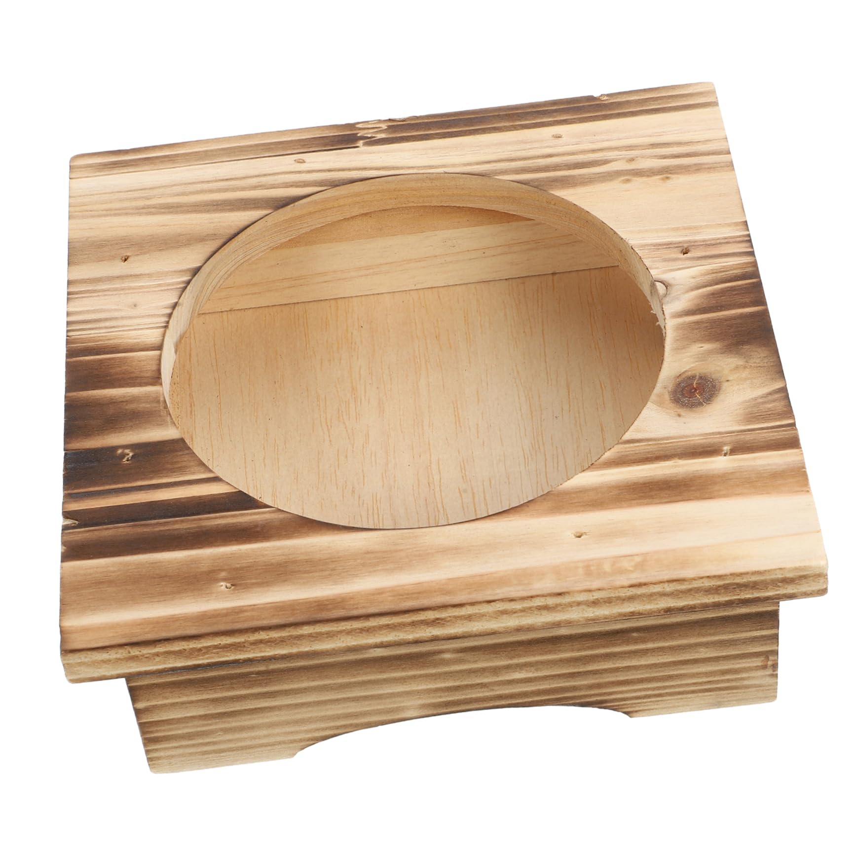 Soporte de madera para ollas de piedra con base antideslizante para cocina