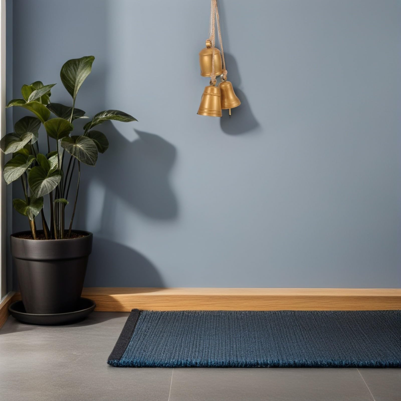 Toyvian 4 Pezzi Campanella Decorativa in Metallo con Corda per Natale, Oro | Decorazione Rustica per Casa e Porta, Suono Nitido, Compatta, Facile da Appendere, Atmosfera Festiva