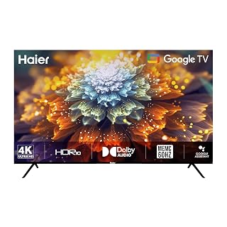 Haier 165 cm (65 inches) 4K Ultra HD Smart LED Google TV L65FG (Black)