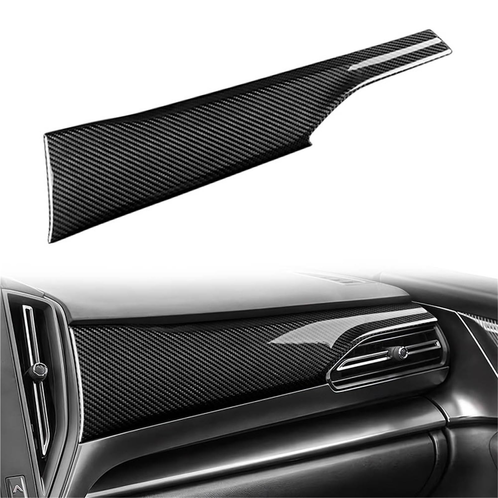 Interior Decoration for Subaru WRX 2020-2023 Crosstrek 2024 Carbon Fiber Sticker Car Co-Pilot Dashboard Panel Interior Trim Accessories