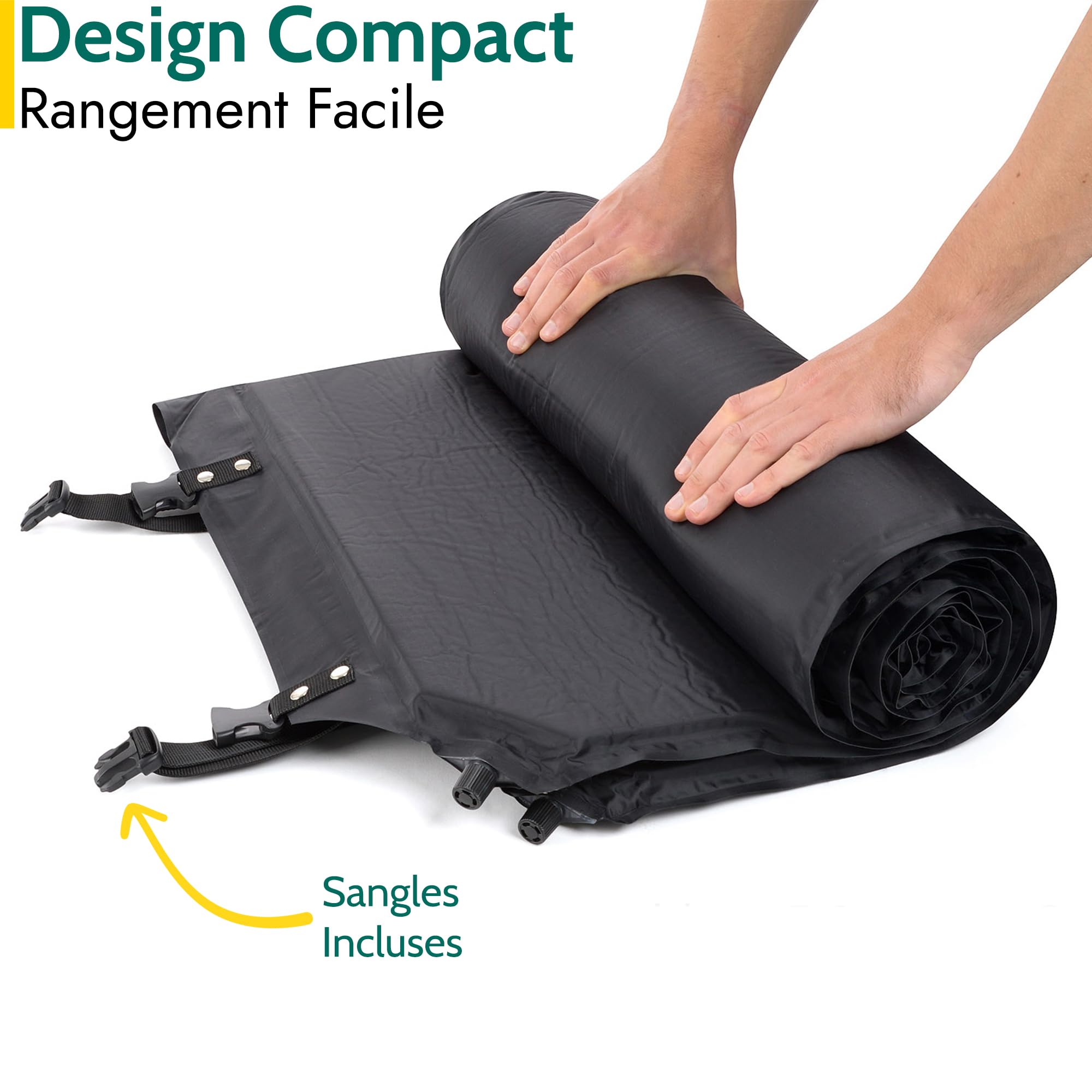 Trail Matelas Gonflable 2 Personnes – Matelas de Camping Autogonflant de 5 cm d’Épaisseur