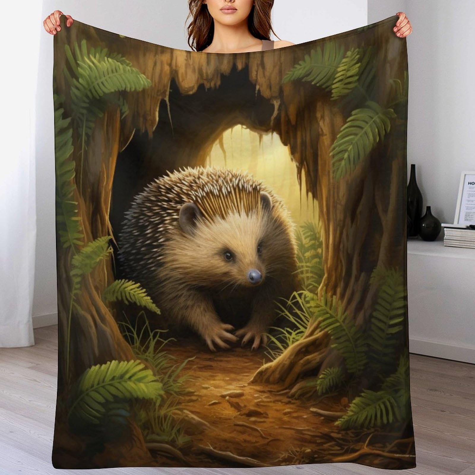 Manta de forro polar suave para momentos de relax, manta de franela estampada acogedora