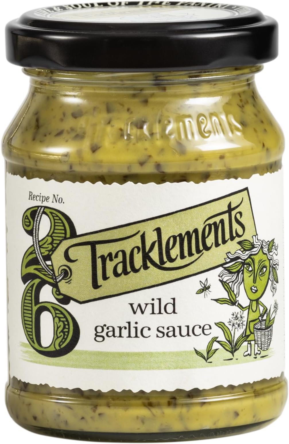 The Tracklements Co Ltd - Wild Garlic Sauce, 140g - Punchy Garlic, Honey, and Mustard Blend - Great for Pork, Potato Salad - Gluten-Free, Vegetarian