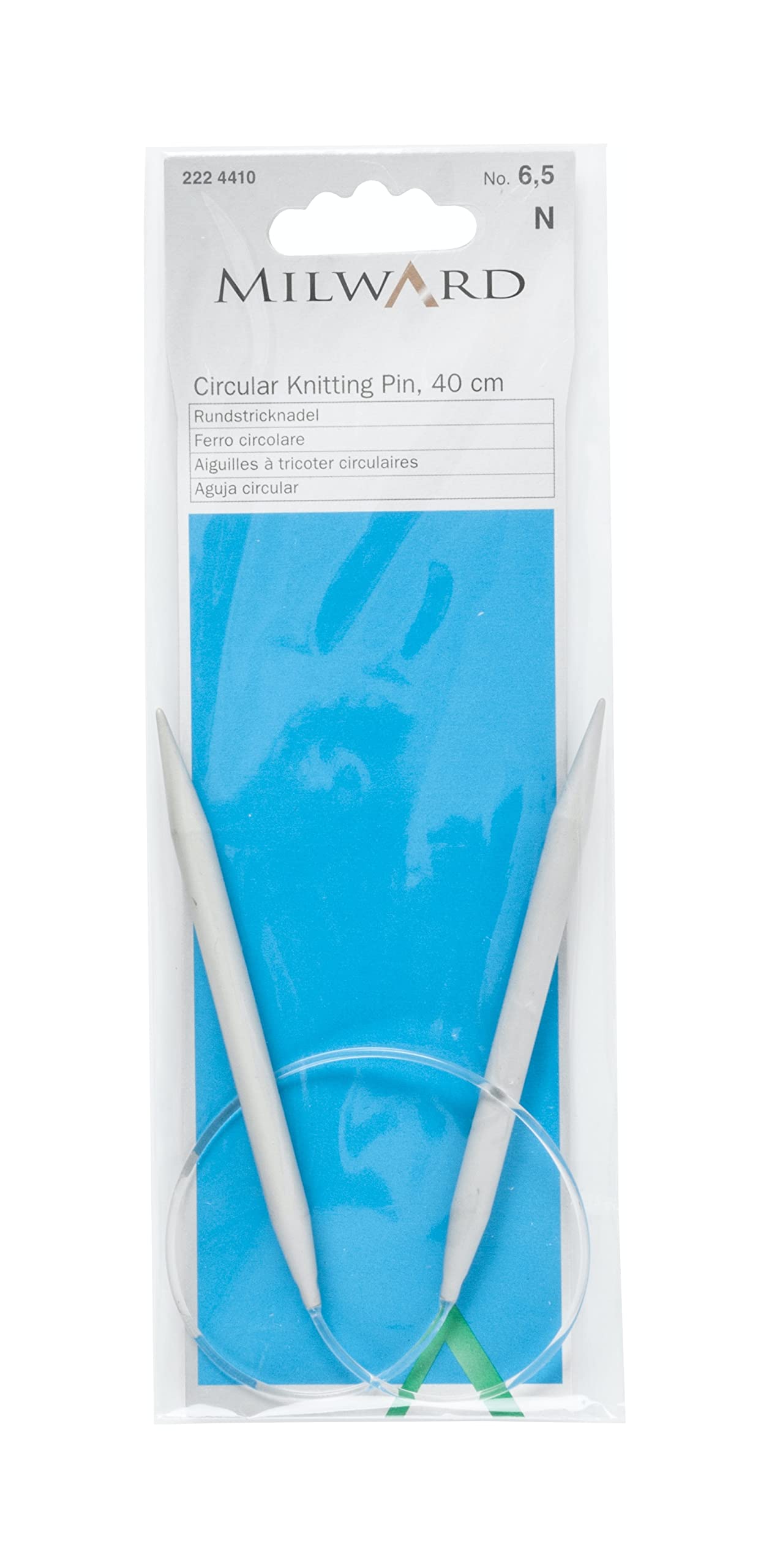 Fixed Circular Knitting Needles, 40cm, 6.5mm
