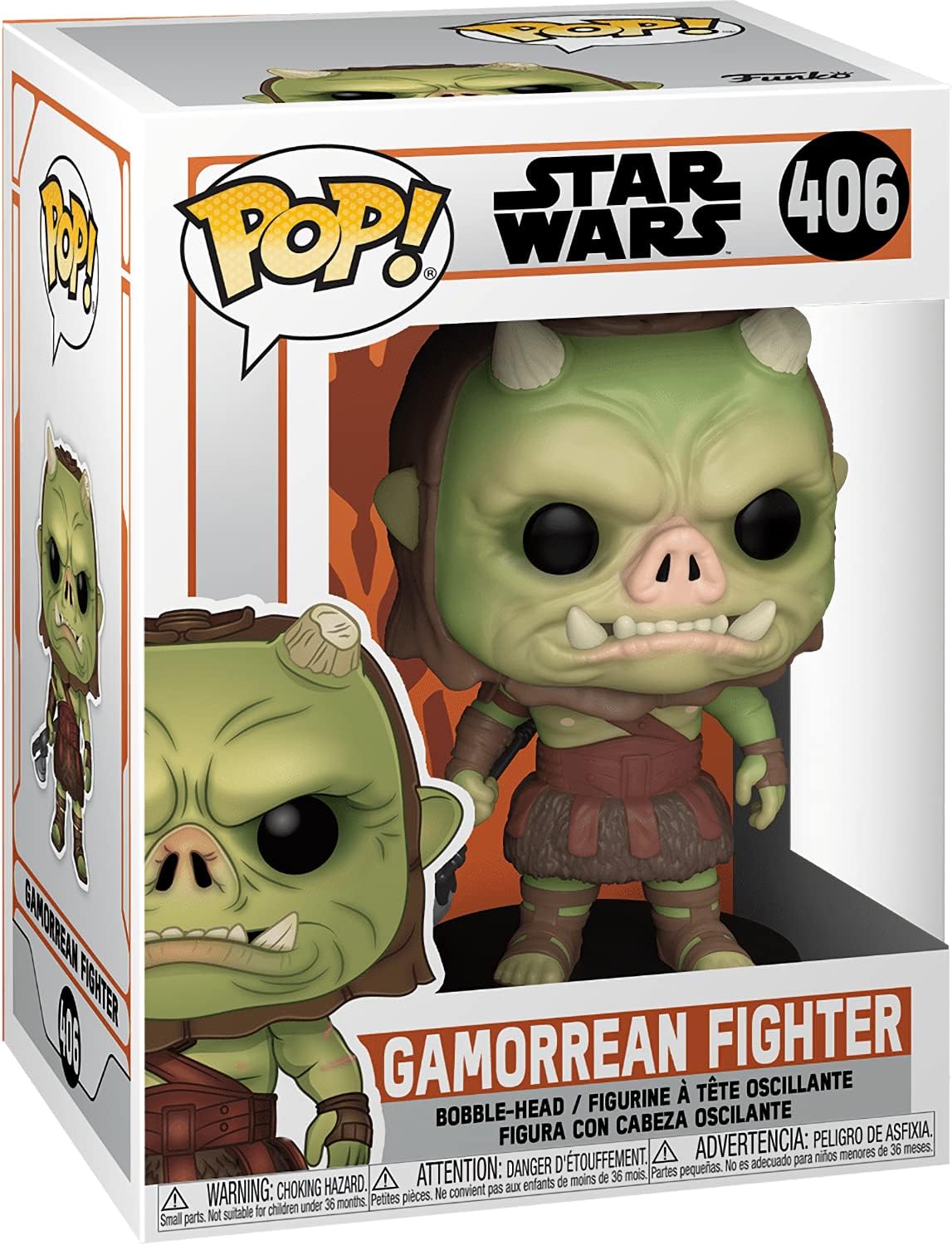 Gamorrean Fighter: Fun ko P o p ! Vinyl Figurine Bundle with 1 Compatible 'ToysDiva' Graphic Protector (406-50964 - B)