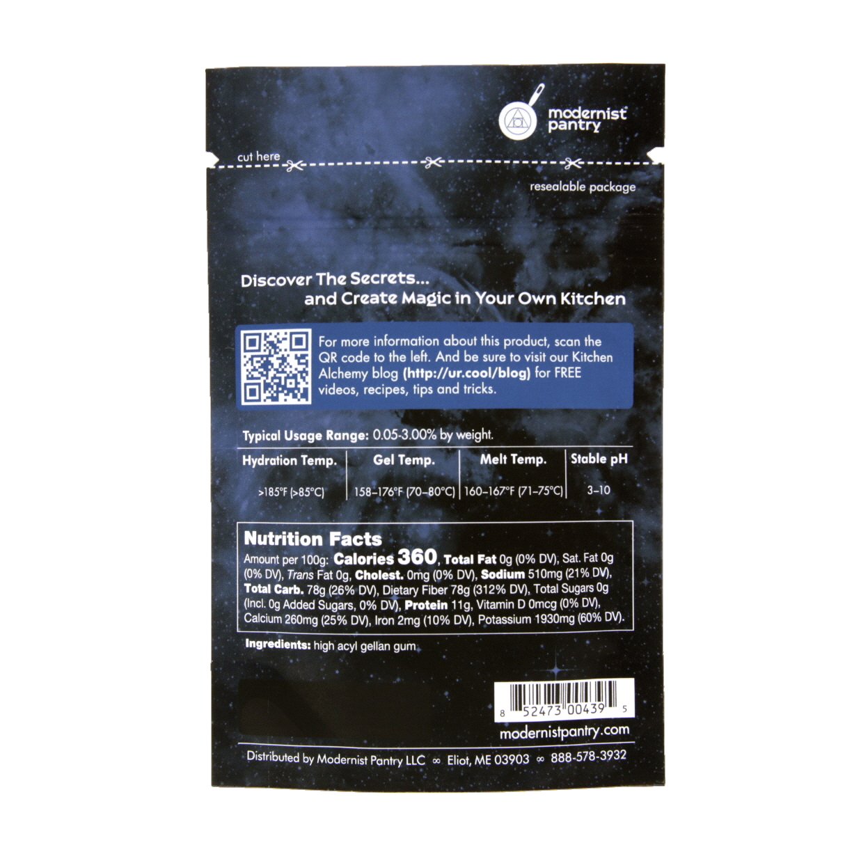 Gellan Gum Value Pack (Gellan F Low Acyl + Gellan LT100 High Acyl) ⊘ Non-GMO Vegan OU Kosher Certified - 100g/4oz