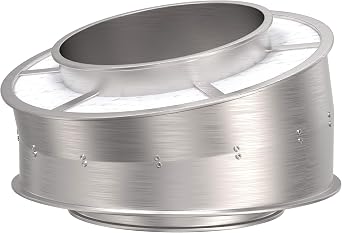Double Wall Stainless Steel Pre-Insulated Engineered Grease Duct- Designed to meet clearance requirement needs. No on-site welding required. 10" Rond Duct, Elbow 15 degree