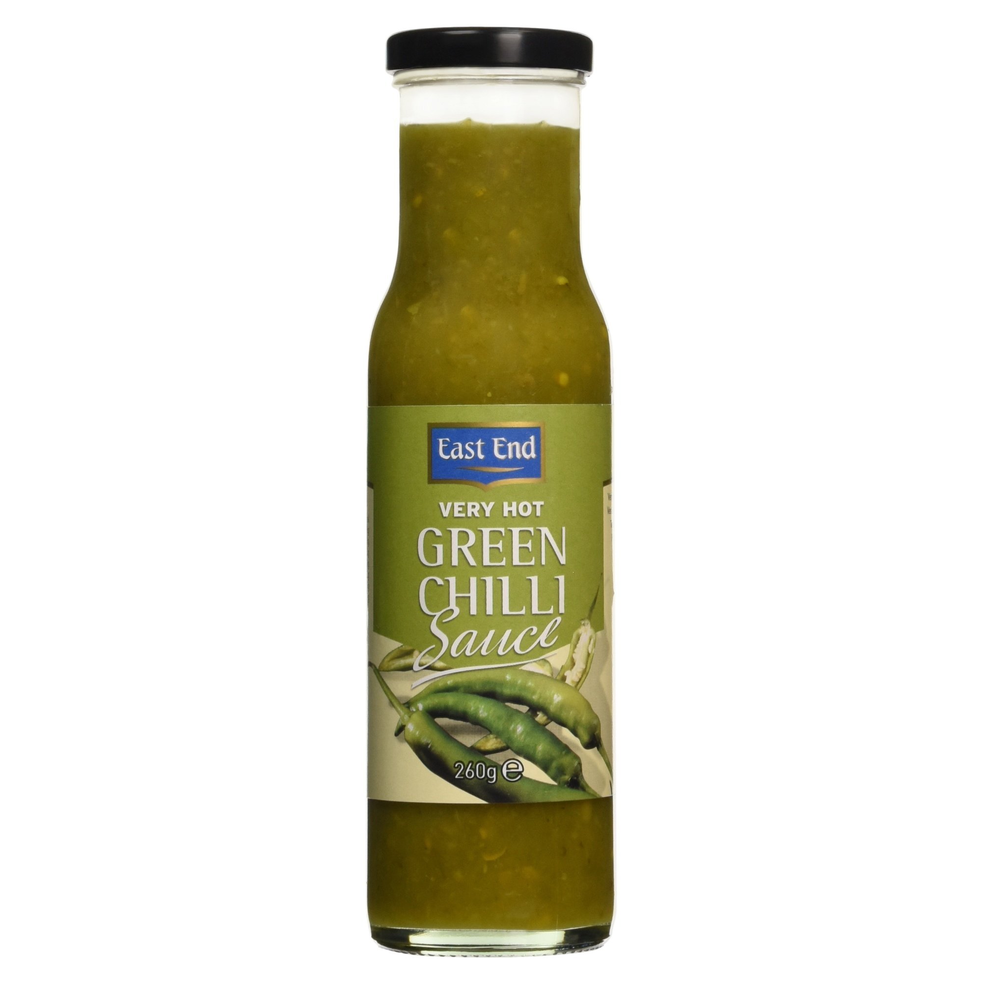East End Very Hot Green Chilli Sauce, 260g