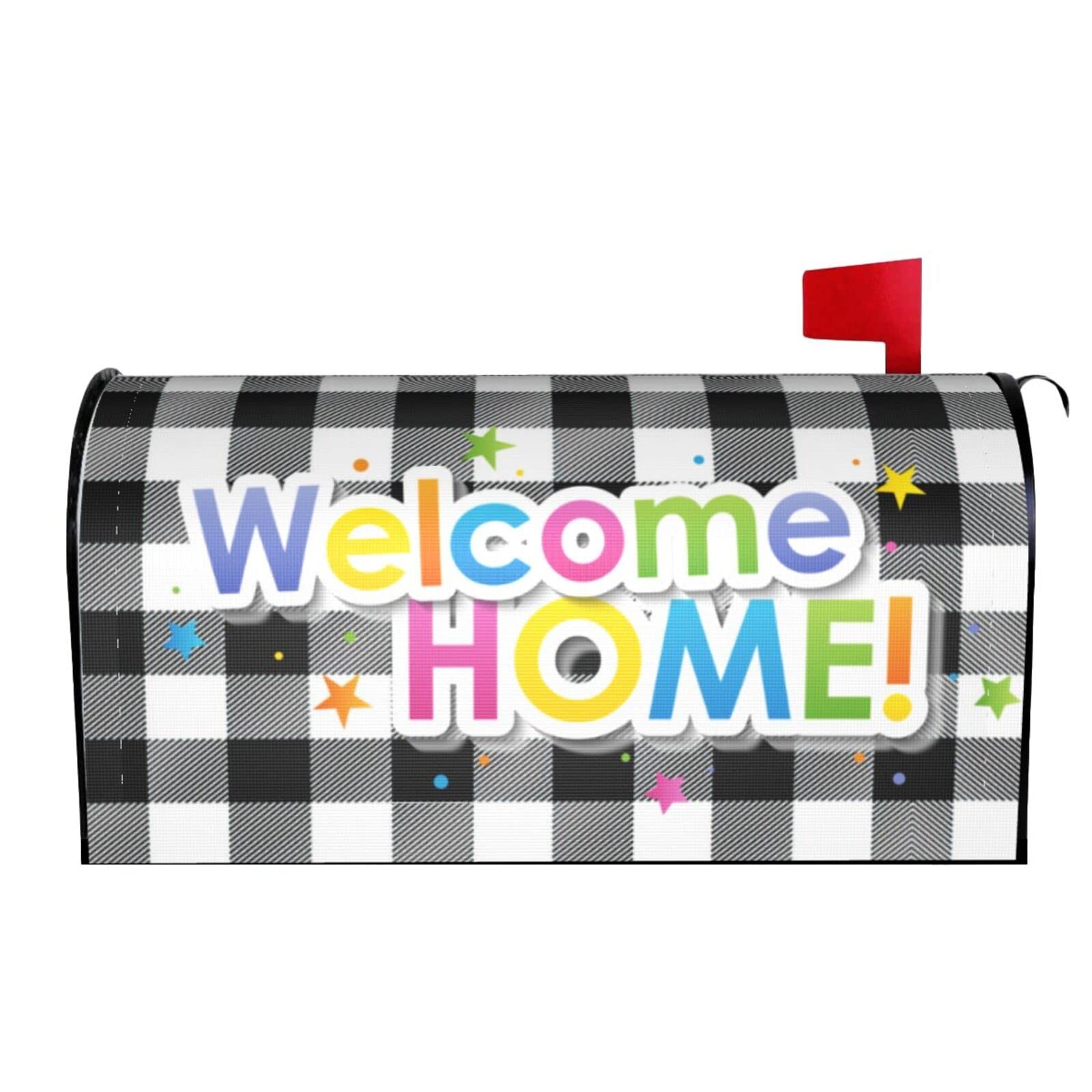Welcome Home 02 Mailbox Covers Magnetic Wraps Post Letter Box Cover Garden Home Decor