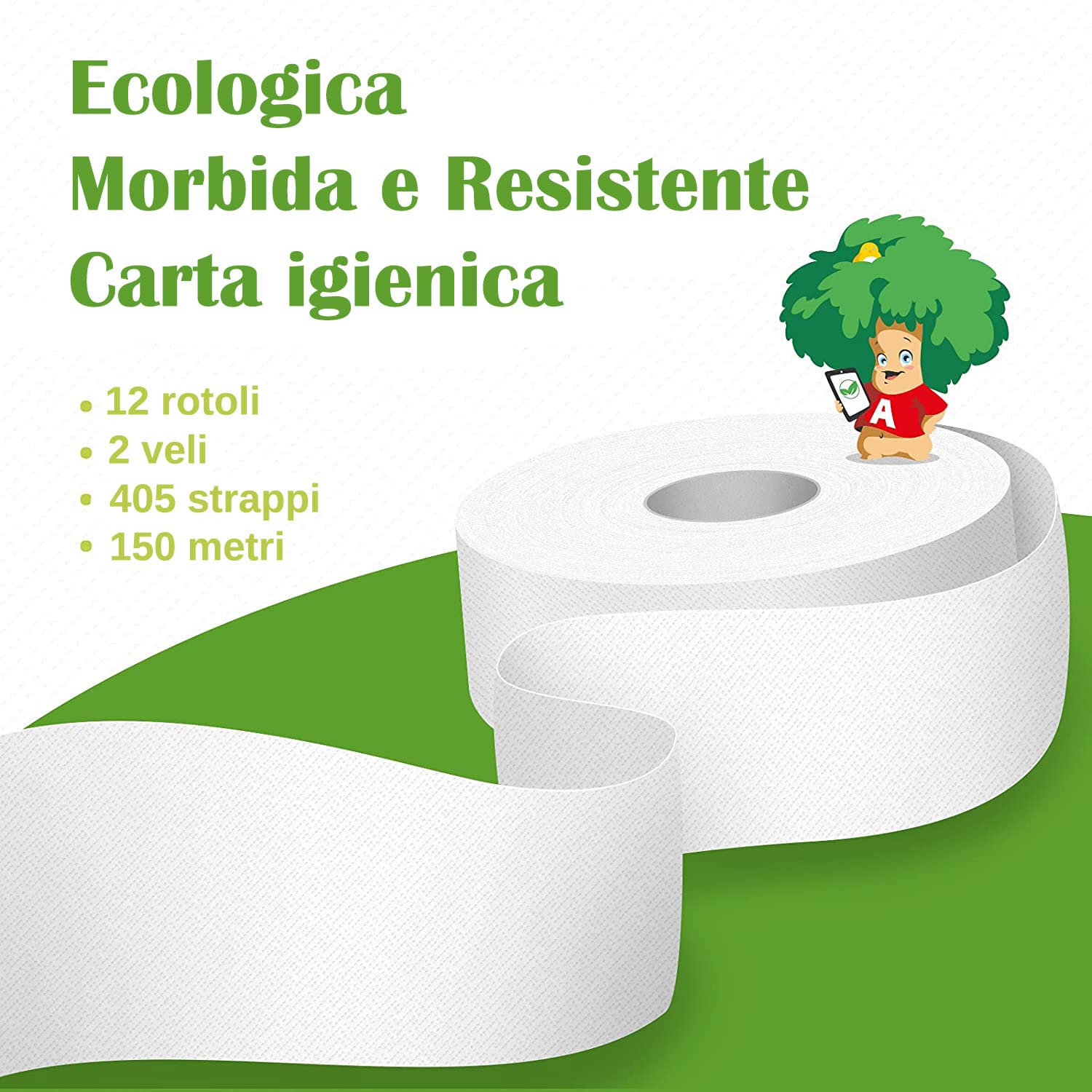 Papier toaletowy MINI Jumbo Ø 19,5 cm – 150 m Eco Lucart