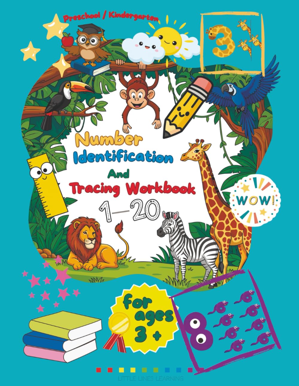 Number Identification and Tracing Workbook: 1 – 20
