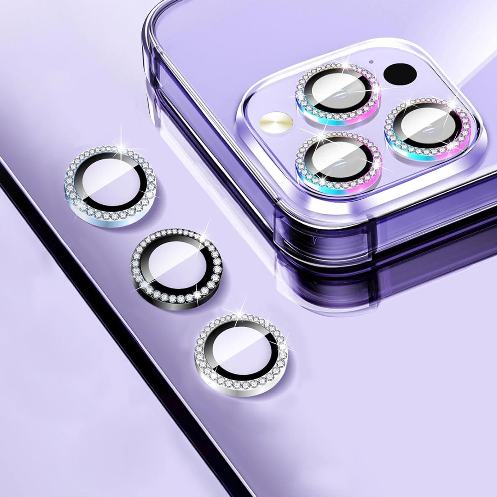 CALLYSONIC Kameraschutz Für IPhone 16 Pro/Pro Max - 9H Gehärtetes Glas Mit Metallring