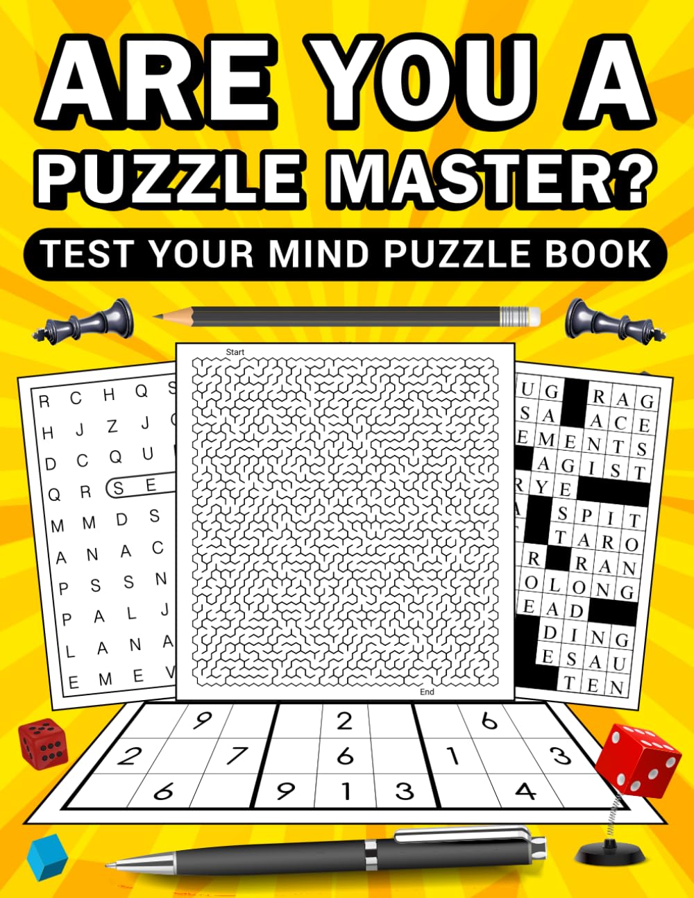 ARE YOU A PUZZLE MASTER? TEST YOUR MIND PUZZLE BOOK