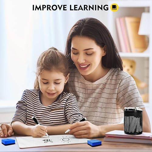 Miniatura 6 de Magicfly Pizarra blanca pequeña, pizarra de borrado en seco, paquete de 26, mini pizarras blancas de 9 x 12 pulgadas, pizarras blancas de doble cara