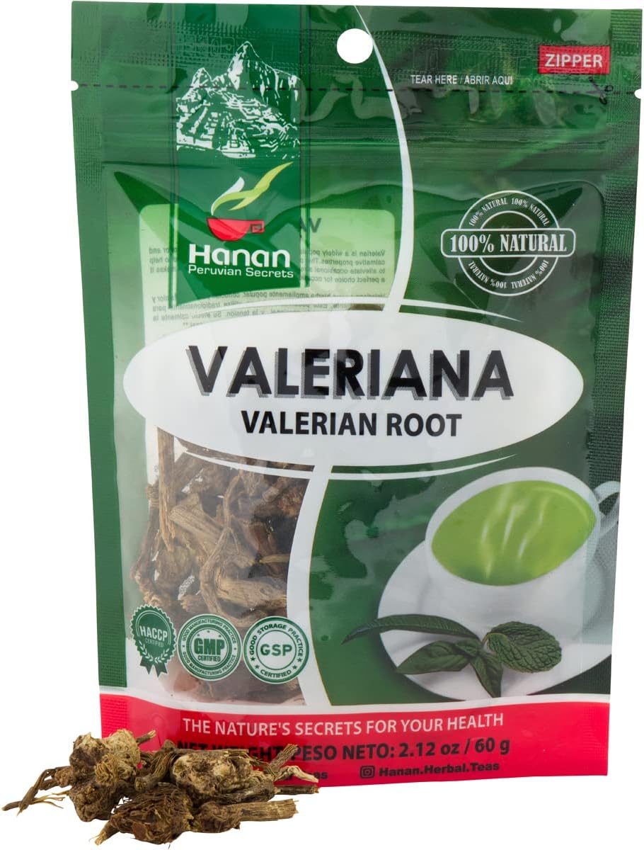 Amazon.com : Hanan Valerian Root Tea 2.1oz or 60g of Te De Valeriana ...