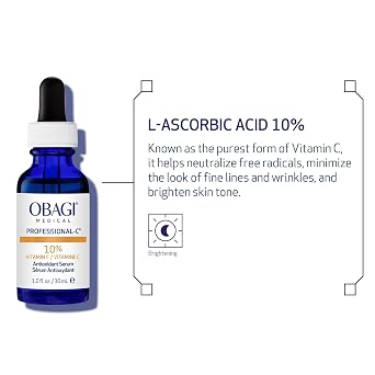 Obagi Medical Professional-C Vitamin C Serum Helps Brighten Skin Tone and Minimize the Appearance of Fine Lines & Wrinkles Safe for Sensitive Skin