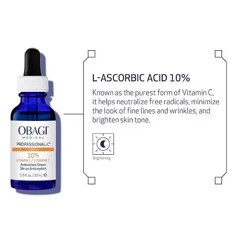 Obagi Medical Professional-C Vitamin C Serum Helps Brighten Skin Tone and Minimize the Appearance of Fine Lines & Wrinkles Safe for Sensitive Skin