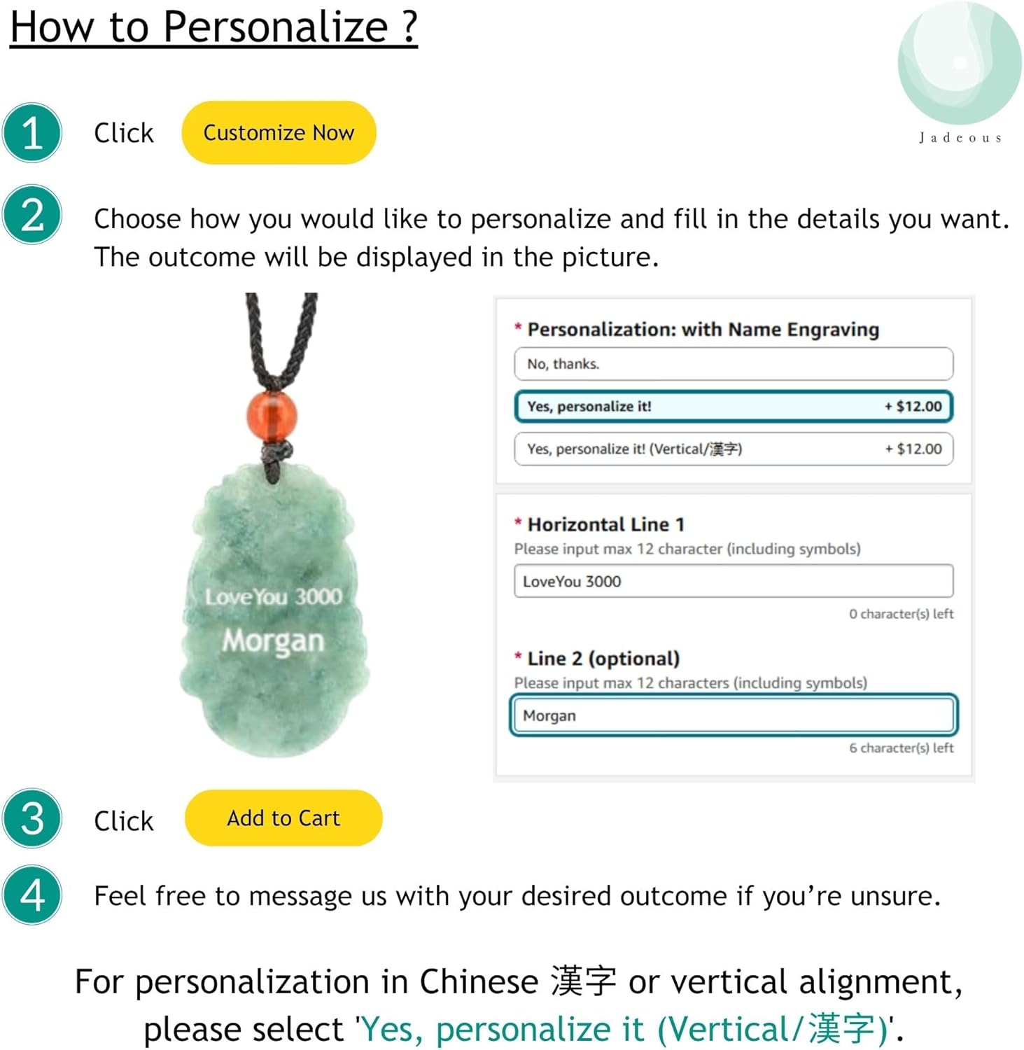 Natural Jade Necklace, Real Jade Chinese Zodiac Lucky Charm, Constellation Necklace Jewelry, Ideal Fengshui Handmade Gift for Lunar New Year for Women, Men