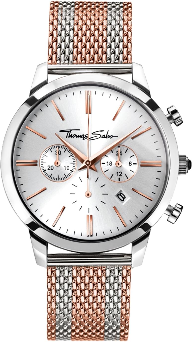 Thomas Sabo Unisex Armbanduhr Code TS Analog Quarz Edelstahl WA0338-201-202-40 im Sale