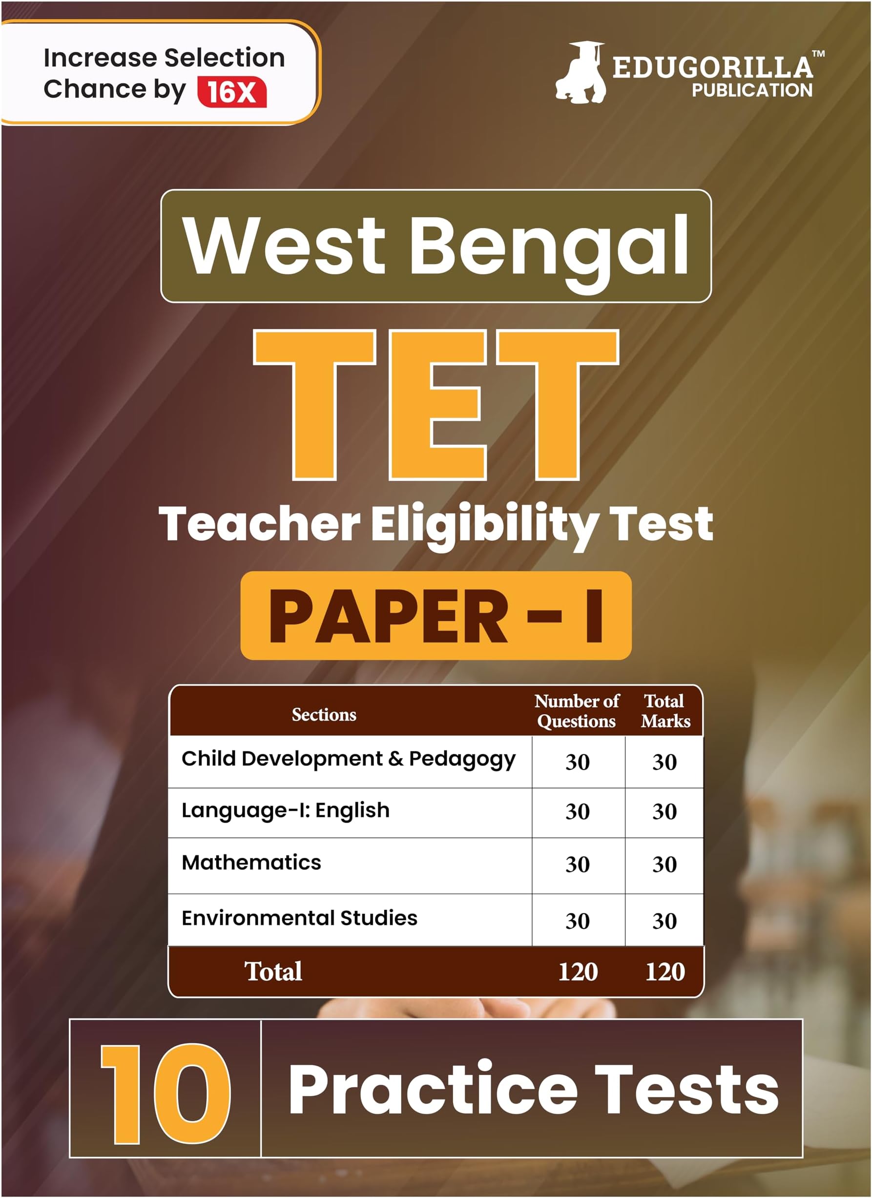 West Bengal TET (Teacher Eligibility Test) Paper 1 Book 2024 (English Edition) - 10 Practice Tests (1800 Solved Questions) with Free Access to Online Tests Paperback – 8 September 2023