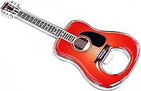 Vista 12 de 1 pieza/set abrebotellas de cerveza en forma de guitarra, regalo para amantes de la música y la guitarra, accesorios de cocina para bebedores (negro)